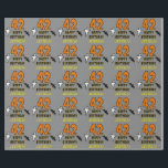 42nd Birthday: Spooky Halloween Theme, Custom Name Wrapping Paper<br><div class="desc">This scary and spooky Hallowe'en birthday themed wrapping paper design features a large number "42" and the message "HAPPY BIRTHDAY, ", plus a customizable name. There are also depictions of a ghost and a bat on the front. Wrapping paper like this might be a fun way to wrap presents that...</div>