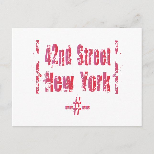 42nd street. postcard (Front)