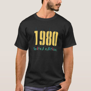 42th Birthday Ladies Mens 42 Years 1980 1 T-Shirt