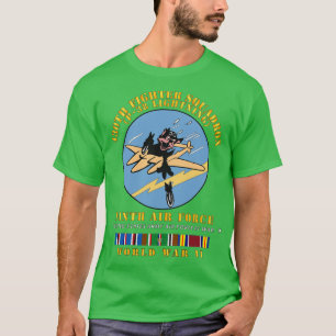 430th Fighter Squadron P38 Lightning 9th AF WWII w T-Shirt