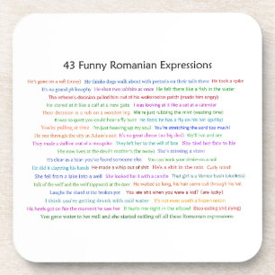 43 Funny Romanian Expressions Conversation Piece  Coaster