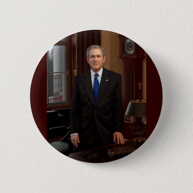 43 George W. Bush 2 Inch Round Button (Front)
