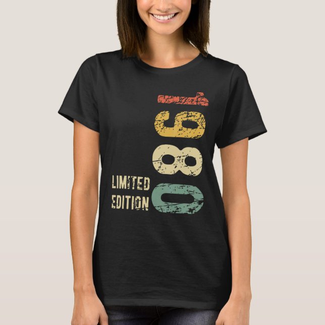 43 Years Old   1980   Retro 43rd Birthday T-Shirt (Front)