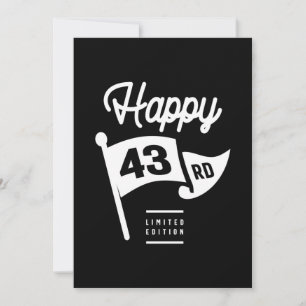 43 Years Old - 43rd Birthday Funny Gift Thank You Card