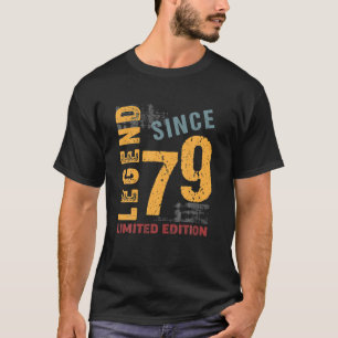 43 Years Old Vintage 1979 43Th Birthday Decoration T-Shirt