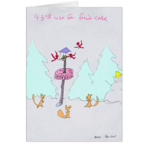 43e Utilisation Pour Fruitcake Holiday Greeting Ca