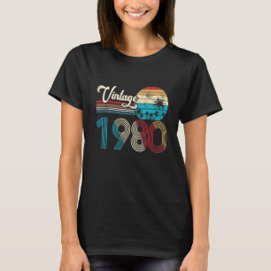 43rd Birthday Born In 1980 Birthday Women Men T-Shirt