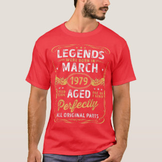 43rd Birthday Decoration Legends Were Born In Marc T-Shirt