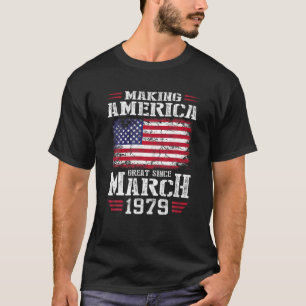 43Rd Birthday Gift Making America Great Since Marc T-Shirt