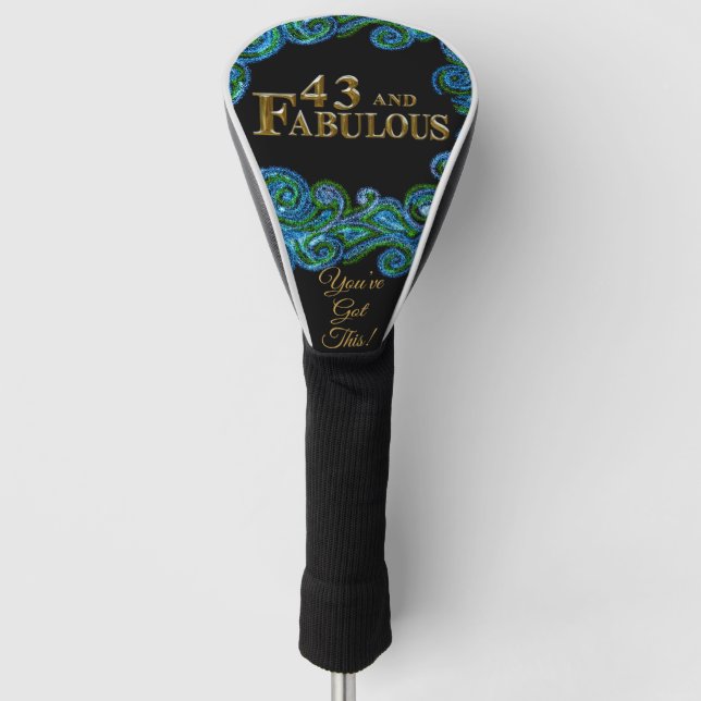 43rd  Birthday  Golf Head Cover (Front)
