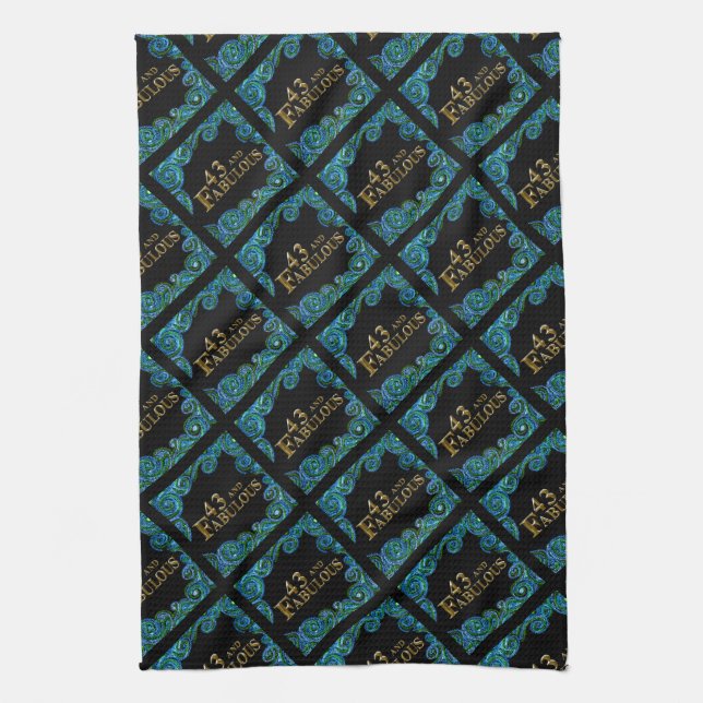 43rd  Birthday  Kitchen Towel (Vertical)
