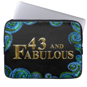 43rd Birthday Laptop Sleeve