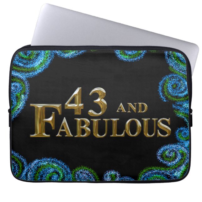 43rd  Birthday  Laptop Sleeve (Front)