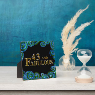 43rd  Birthday  Plaque