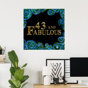 43rd Birthday Poster