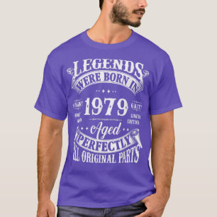 43rd Birthday Tee Vintage Legends Born In 1979 43