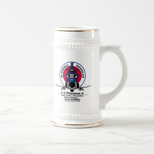 43rd FS Custom F-4 Beer Stein w/call sign (Right)