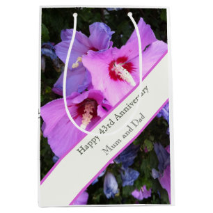 43rd Wedding Anniversary Medium Gift Bag