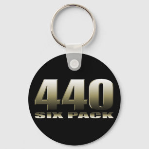 440 six pack Mopar Dodge Keychain