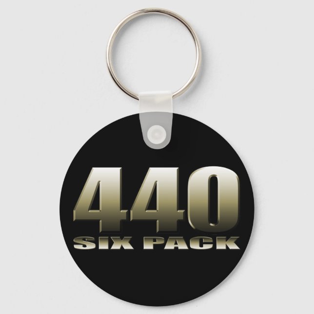 440 six pack Mopar Dodge Keychain (Front)