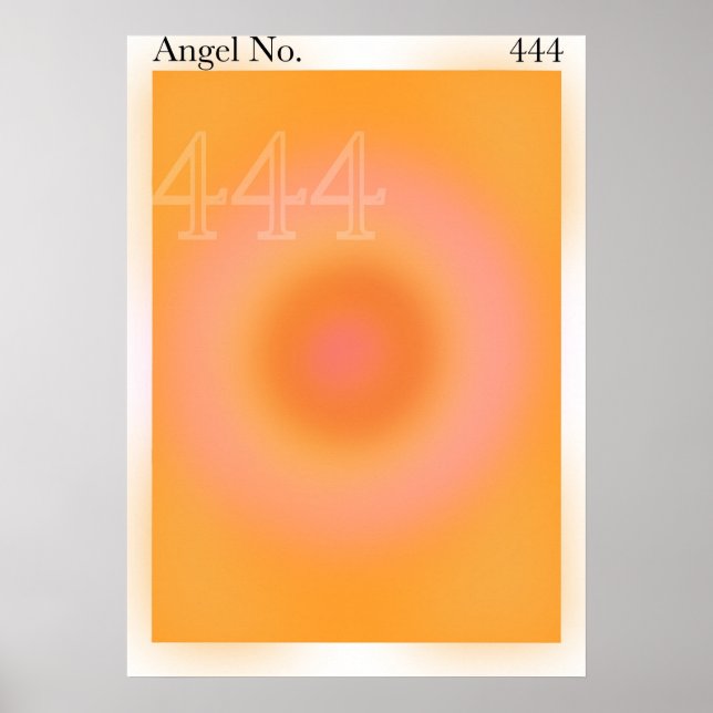 444 affiche du numéro d'ange (Devant)