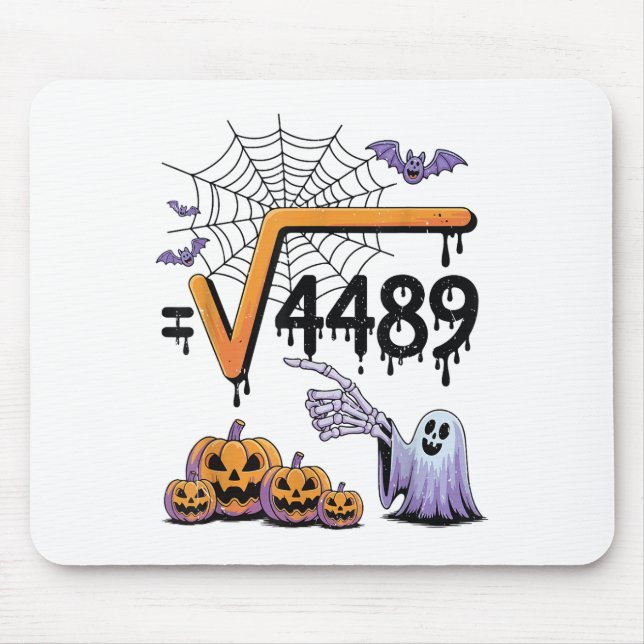 4489 Square Root 67 Math Teacher Halloween Costume Mouse Pad (Front)