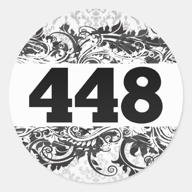 448 CLASSIC ROUND STICKER (Front)