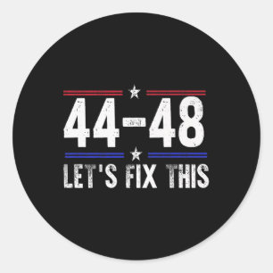 44 48 Obama 2028 4th Of July 2025 Premium  Classic Round Sticker