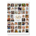 44 Photo Collage 80e fête d'anniversaire