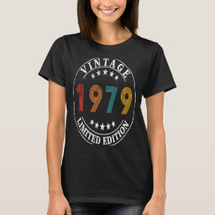 44 Year Old Retro Vintage 1979 44th Birthday T-Shirt