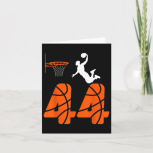 44 Year Old Slam Dunk Its My 44th Birthday Bysketb Card