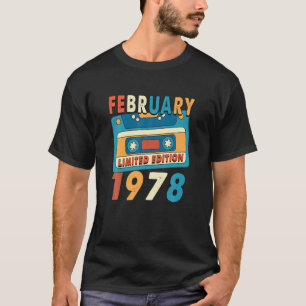 44 Years Old Gifts Legend Since February 1978 44th T-Shirt