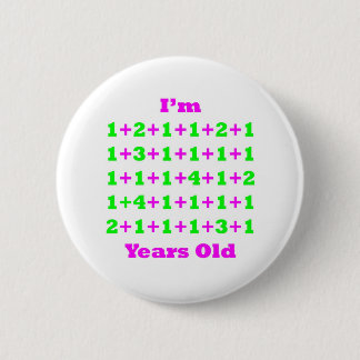 44 Years Old Magenta Gr 2 Inch Round Button