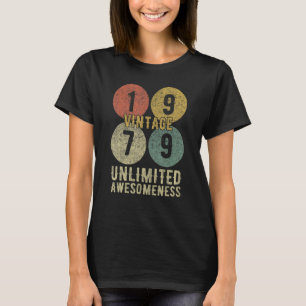 44th Birthday for Men & Women Retro 44 Year Old Vi T-Shirt
