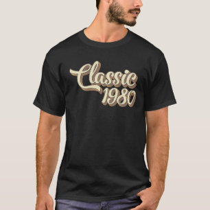 44th Birthday Gift Classic 1980 44 Years Old T-Shirt