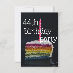 44th birthday invitation
