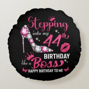44th birthday like a boss T-Shirt Round Pillow