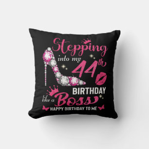 44th birthday like a boss T-Shirt Throw Pillow