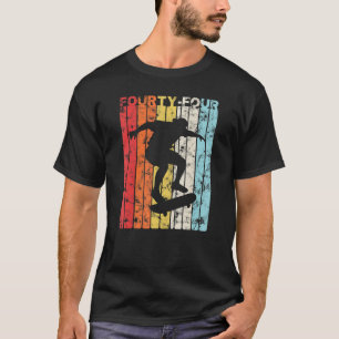 44th Birthday Party 44 Years Skateboard Skater Ska T-Shirt