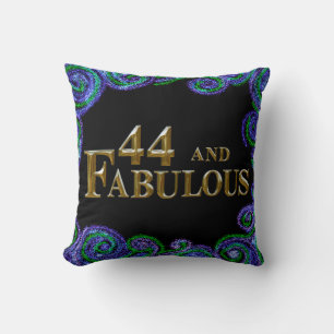44th Birthday  Throw Pillow