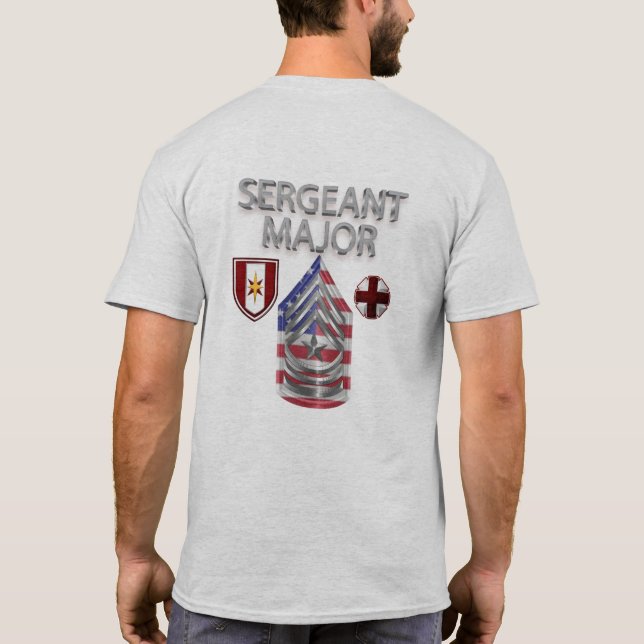 44th Medical Brigade Sergeant Major T-Shirt (Back)