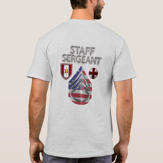44th Medical Brigade Staff Sergeant T-Shirt (Back)