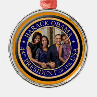44th President Barack Obama 2013 Inauguration Metal Ornament