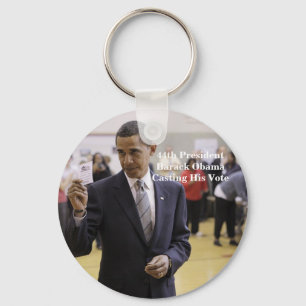 44th President Barack Obama Keychain