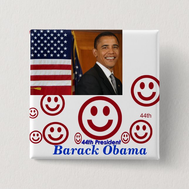 44th President_Button 2 Inch Square Button (Front)