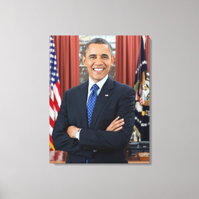 44th President Of the United States Barack Obama Canvas Print (Front)