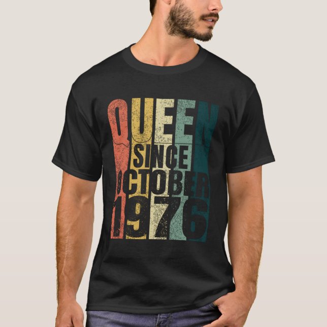 44Th Queen Since October 1976 T-Shirt (Front)