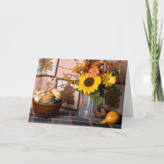 4553 Autumn Still Life Birthday Card (Front)