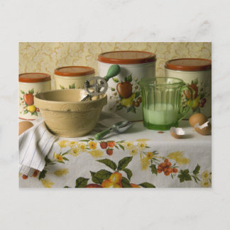 4558 Kitchen Canisters Still Life Postcard
