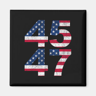 45 47 2024 President Vintage Magnet